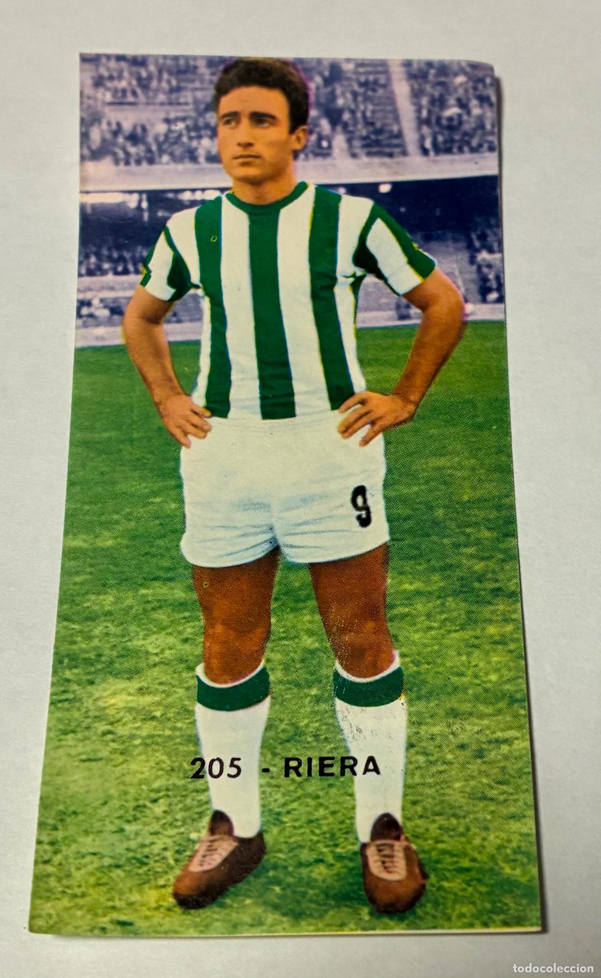 Cromos de F&uacute;tbol: CROMO RIERA N&uacute;mero 205, Ruiz romero 1968-1969,68-69 C&oacute;rdoba