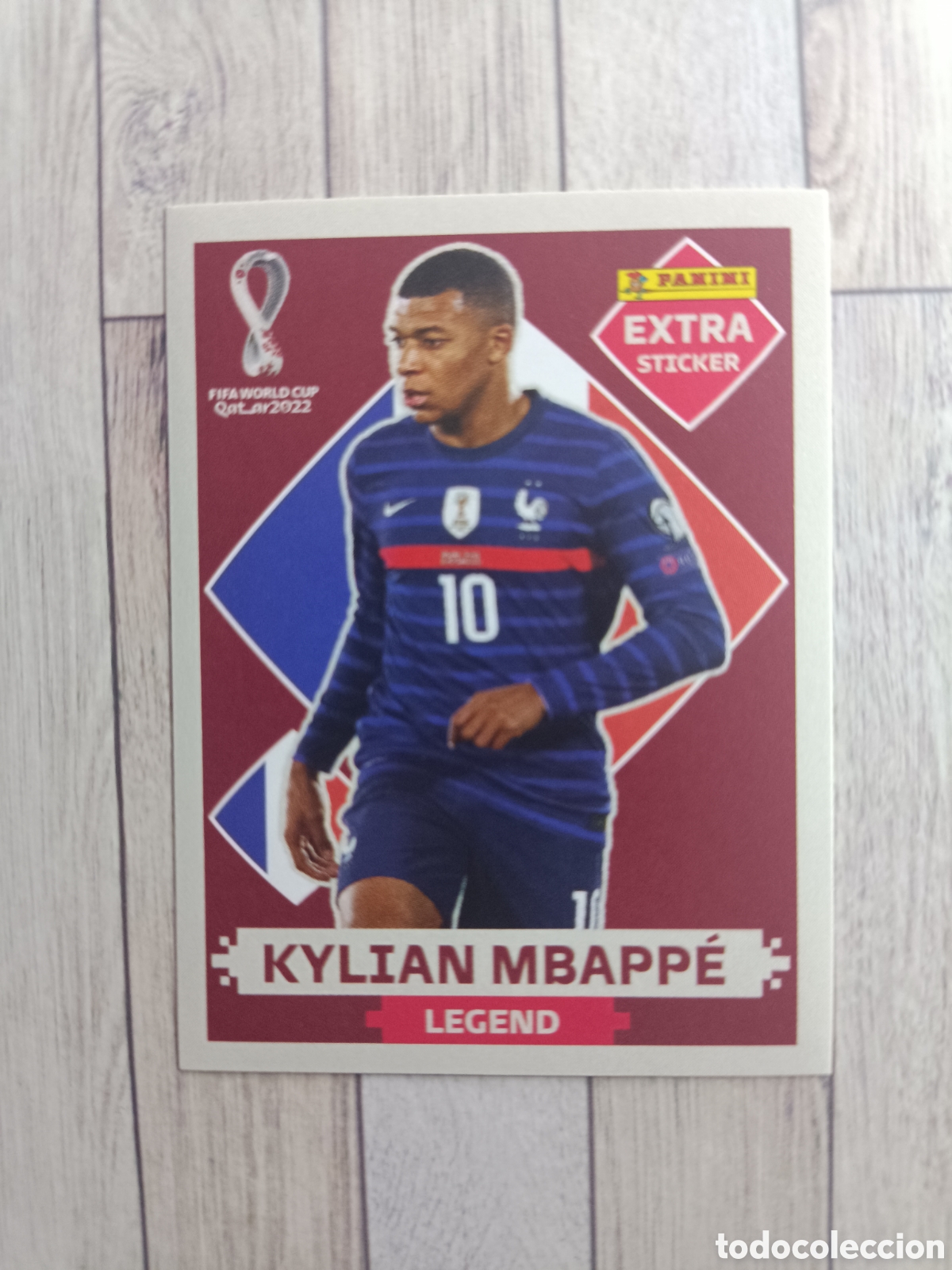 Cromos de F&uacute;tbol: KYLIAN MBAPPE FRANCIA EXTRA STICKER BASE FIFA WORLD CUP MUNDIAL QATAR 2022 22 PANINI