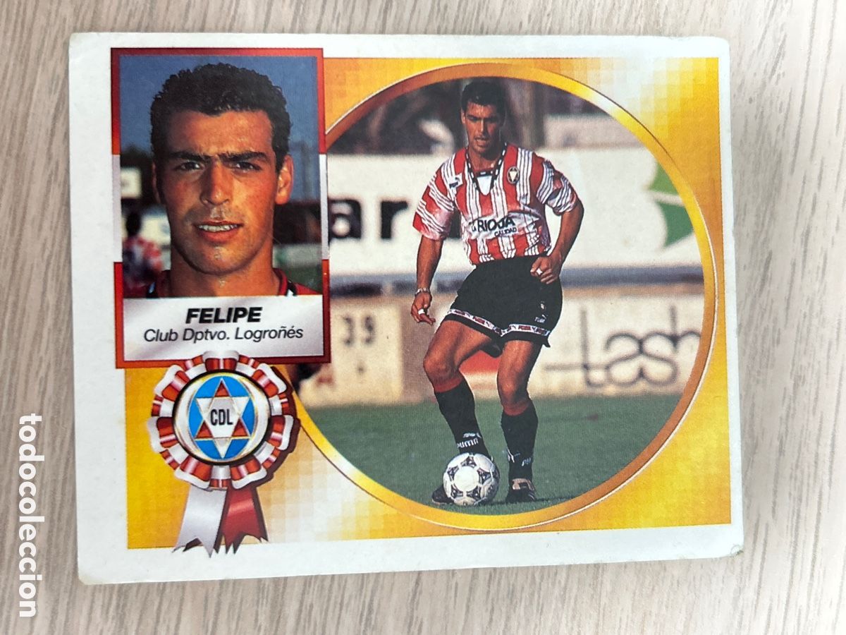 Figurine di Calcio: FELIPE LOGRO&Ntilde;ES COLOCA LIGA ESTE 1994 1995 94 95 NUNCA PEGADO SIN PEGAR