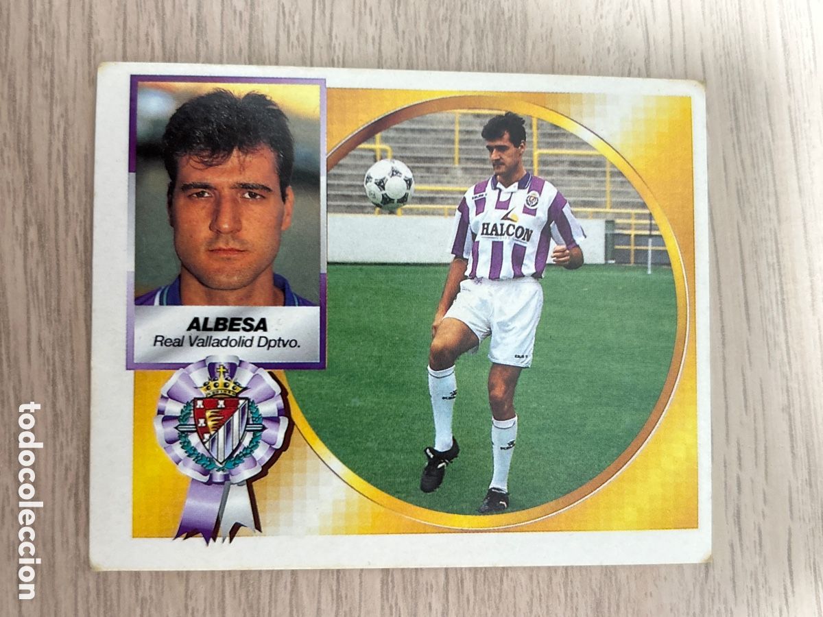 Cromos de Futebol: ALBESA VALLADOLID FICHAJE 16 VERSION LIGA ESTE 1994 1995 94 95 NUNCA PEGADO SIN PEGAR