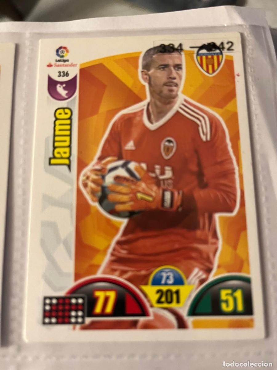 Cromos de Futebol: VALENCIA C.F. N&ordm; 336 JAUME LIGA 2017 2018