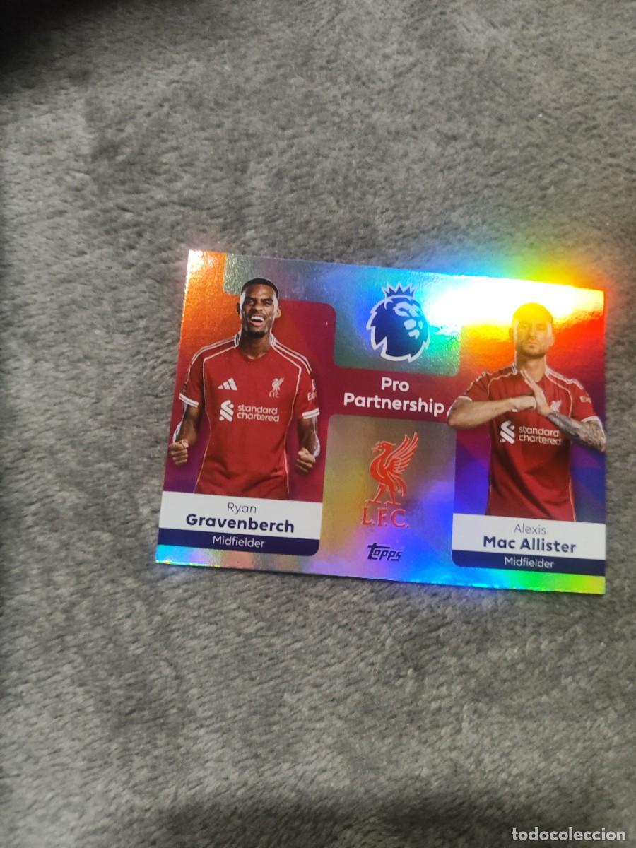 Fu&szlig;ball-Sticker: 371 PREMIER LEAGUE ATTAX 25/26 RYAN GRAVENBERCH / TOOPS MAC ALLISTER LIVERPOOL PRO PARTNERSHIP 2026