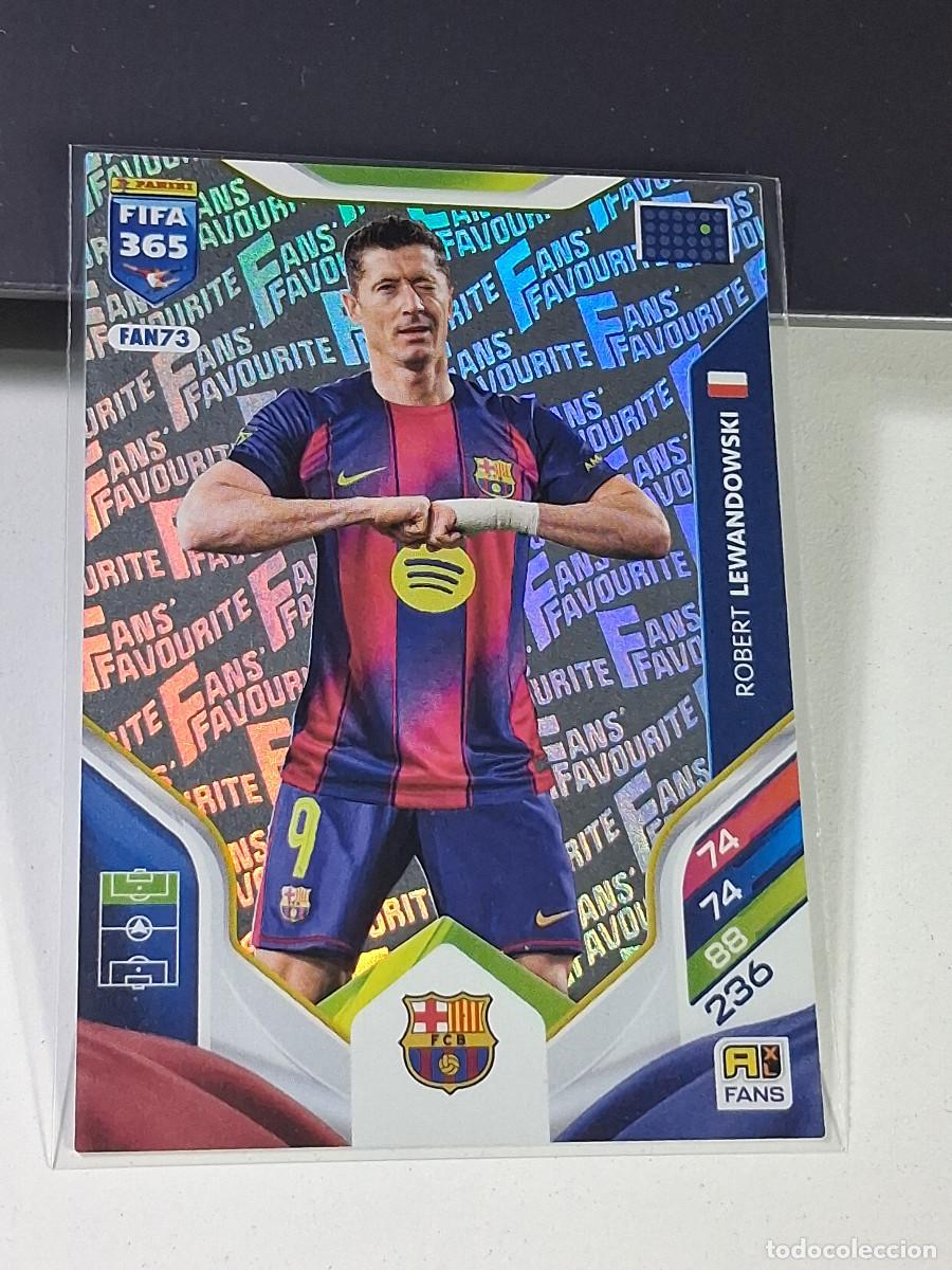 Figurine di Calcio: FAN73 LEWANDOWSKI BARCELONA FANS FAVOURITE PANINI ADRENALYN FIFA 365 2025 2026 25 26