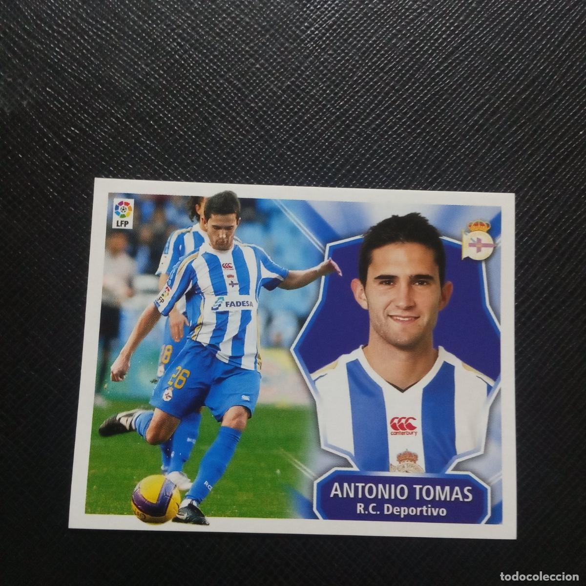 Cromos de Futebol: ANTONIO TOMAS DEPORTIVO CORU&Ntilde;A ESTE 2008 2009 CROMO FUTBOL LIGA 08 09 - SIN PEGAR - A201 PG8 COLOCA