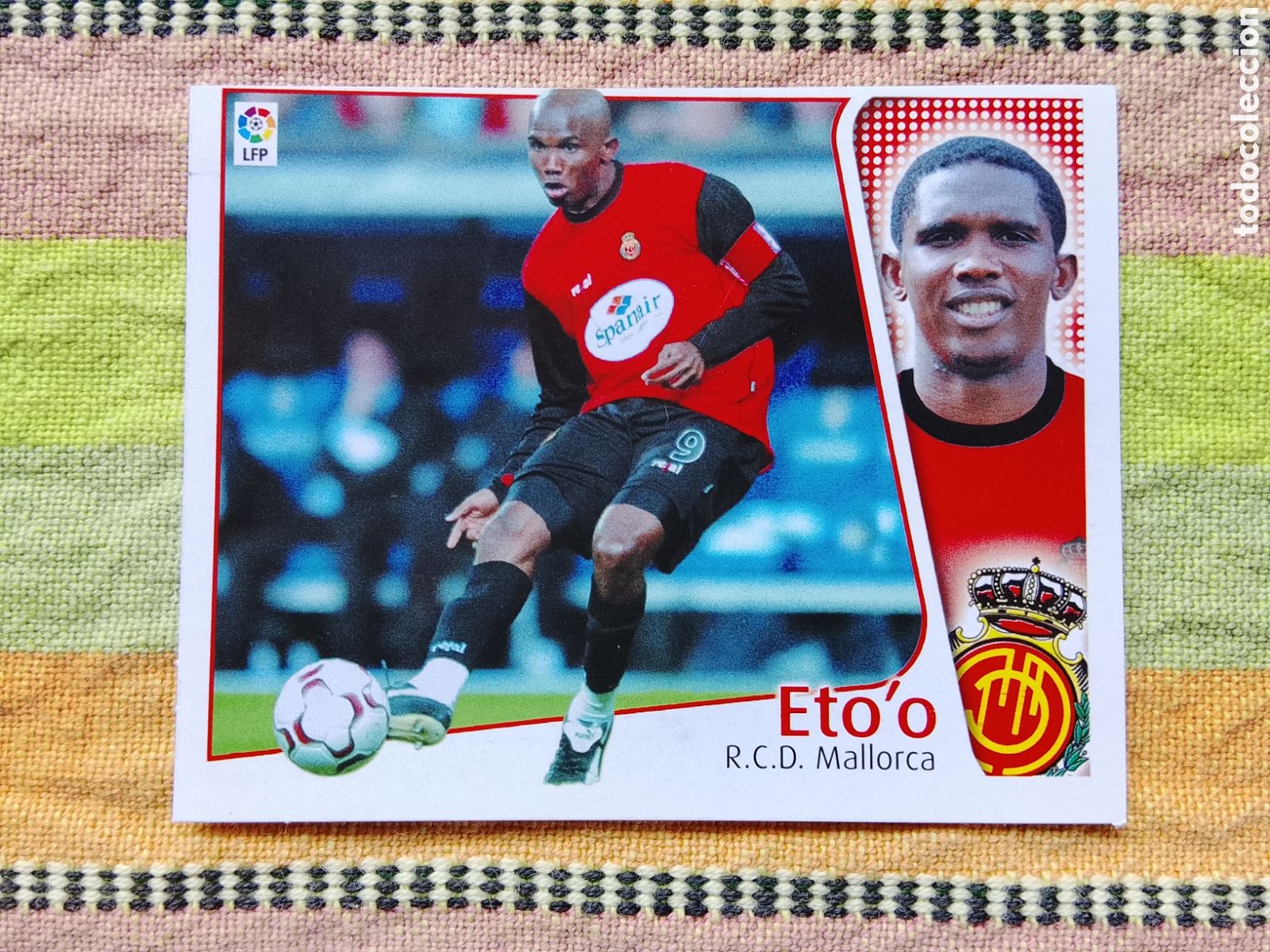 Football Stickers: Eto'o Mallorca Baja Liga Este 2004-05 Nunca pegado