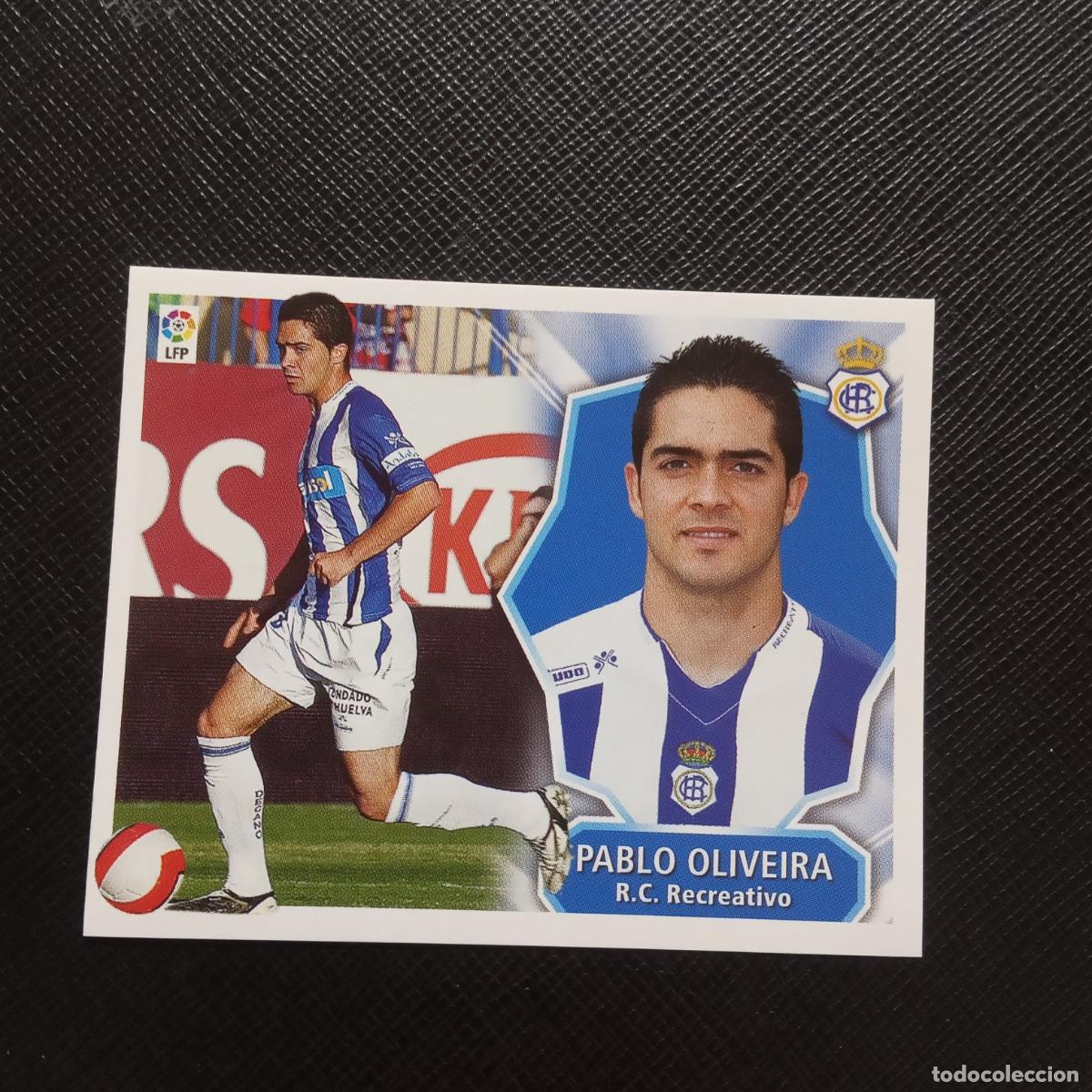 Fu&szlig;ball-Sticker: PABLO OLIVEIRA RECREATIVO HUELVA ESTE 2008 2009 CROMO FUTBOL LIGA 08 09 - SIN PEGAR - A201 PG20
