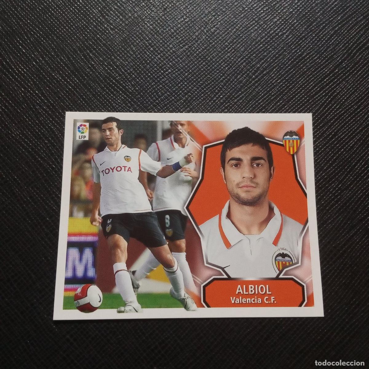 Fu&szlig;ball-Sticker: ALBIOL VALENCIA ESTE 2008 2009 CROMO FUTBOL LIGA 08 09 - SIN PEGAR - A201 PG24