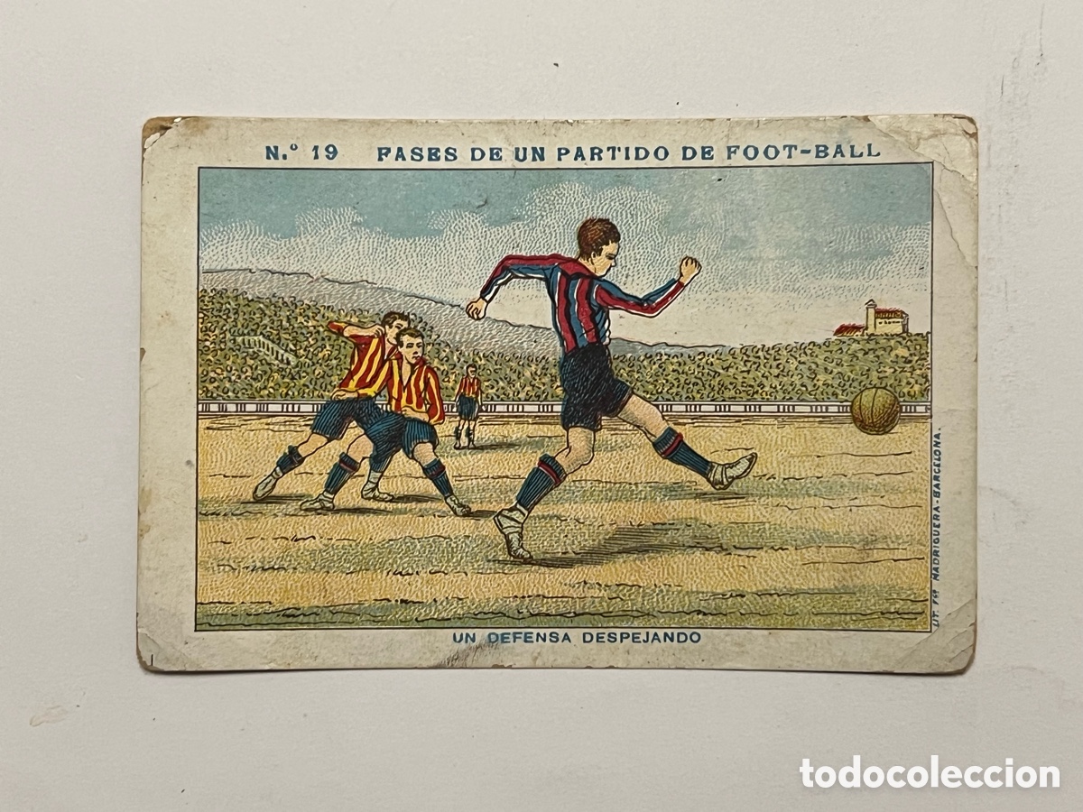 Cromos de F&uacute;tbol: F&Uacute;TBOL CROMO. PASES DE UN PARTIDO DE FOOT-BALL, No.19. (EVARISTO JUNCOSA)