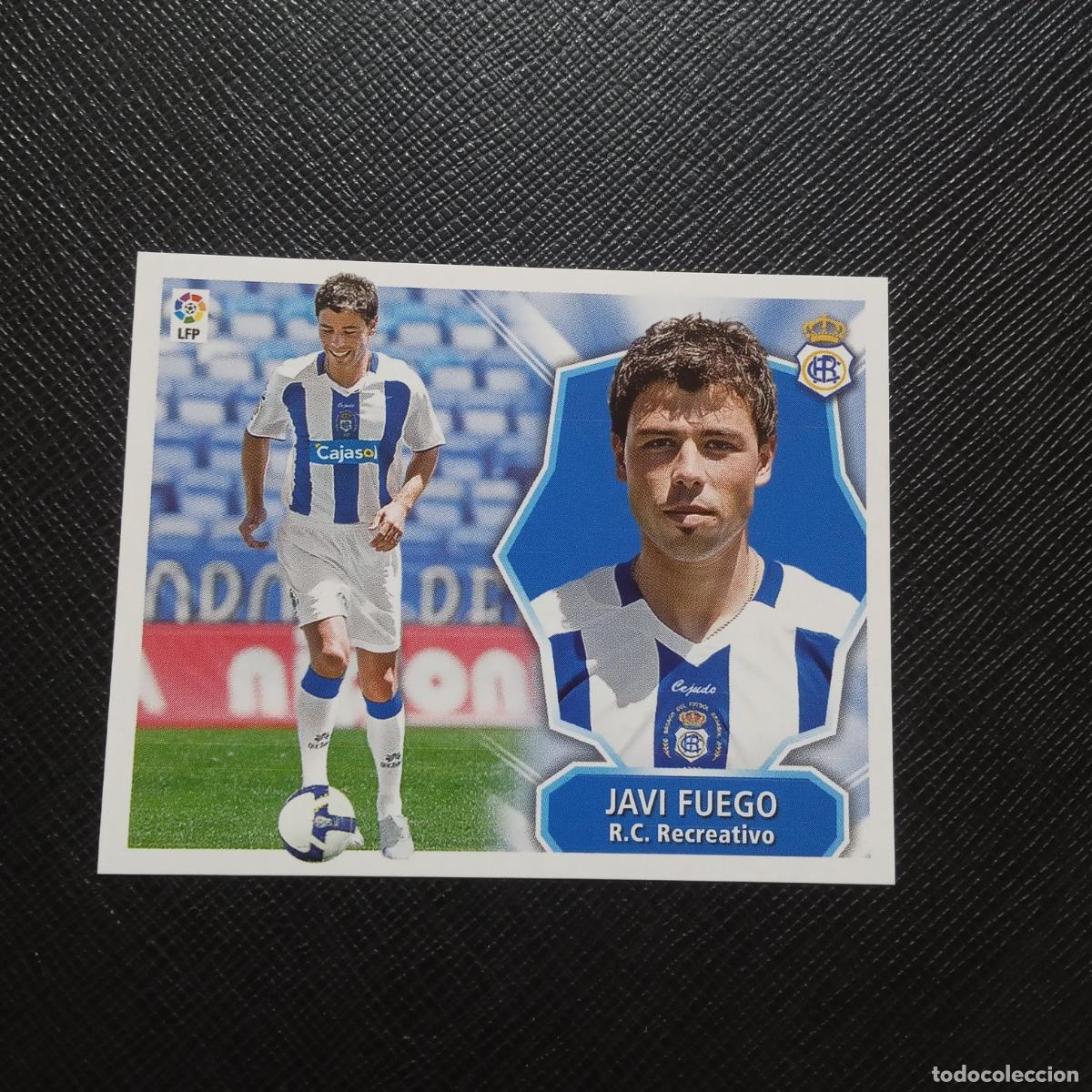 Football Stickers: JAVI FUEGO RECREATIVO ESTE 2008 2009 CROMO FUTBOL LIGA 08 09 - SIN PEGAR - A201 PG31 FICHAJE 37