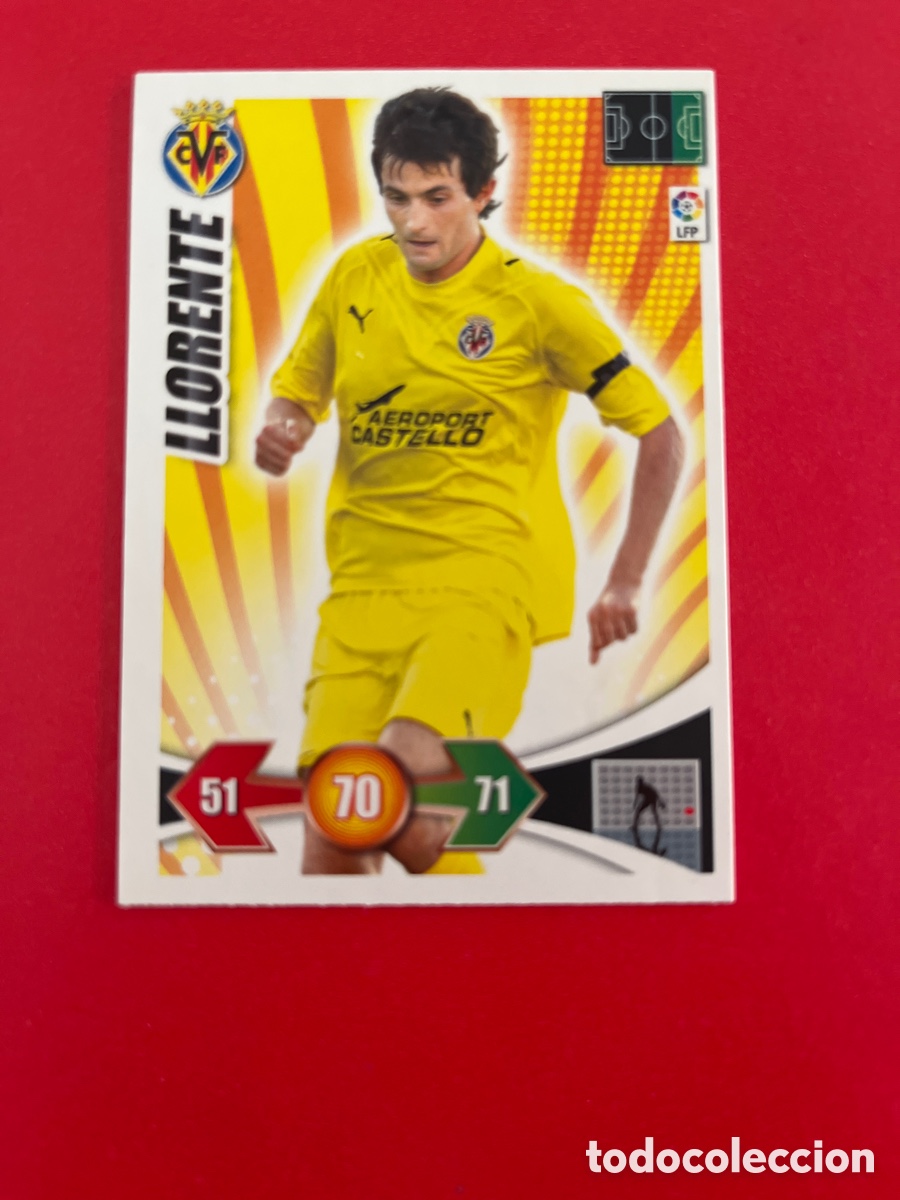 Cromos de F&uacute;tbol: LLORENTE VILLARREAL C.F. 322 ADRENALYN 2009 2010 PANINI XL 09 10 CROMOS CARTA FUTBOL