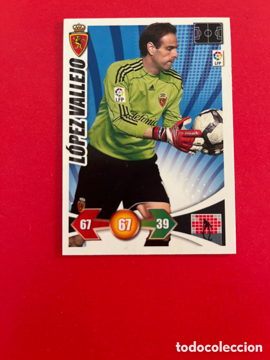 Cromos de F&uacute;tbol: LOPEZ VALLEJO REAL ZARAGOZA 343 ADRENALYN 2009 2010 PANINI XL 09 10 CROMOS CARTA FUTBOL