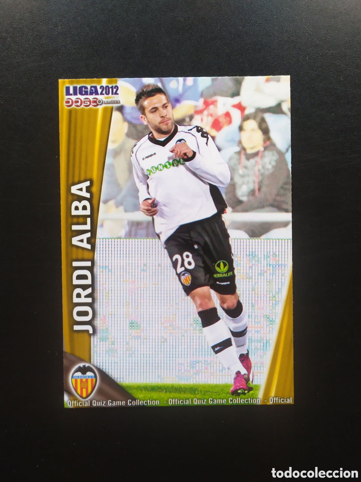 Cromos de F&uacute;tbol: Mundicromo fichas Liga 2011 2012 11 12 Jordi Alba n&deg; 66 Valencia