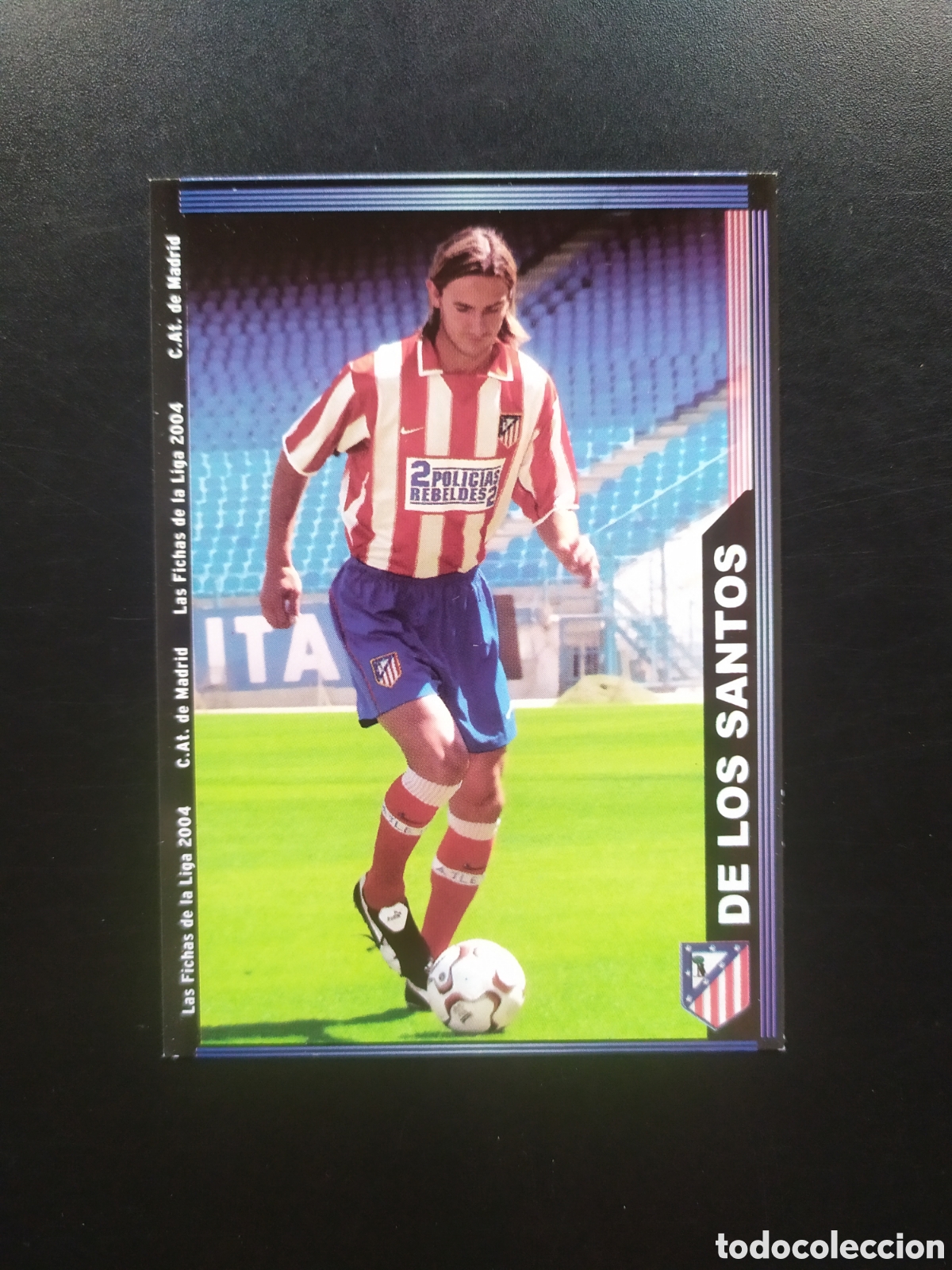 Cartes &agrave; collectionner de Football: Mundicromo fichas Liga 2003 2004 03 04 De Los Santos n&deg; 318 Atl&eacute;tico Madrid