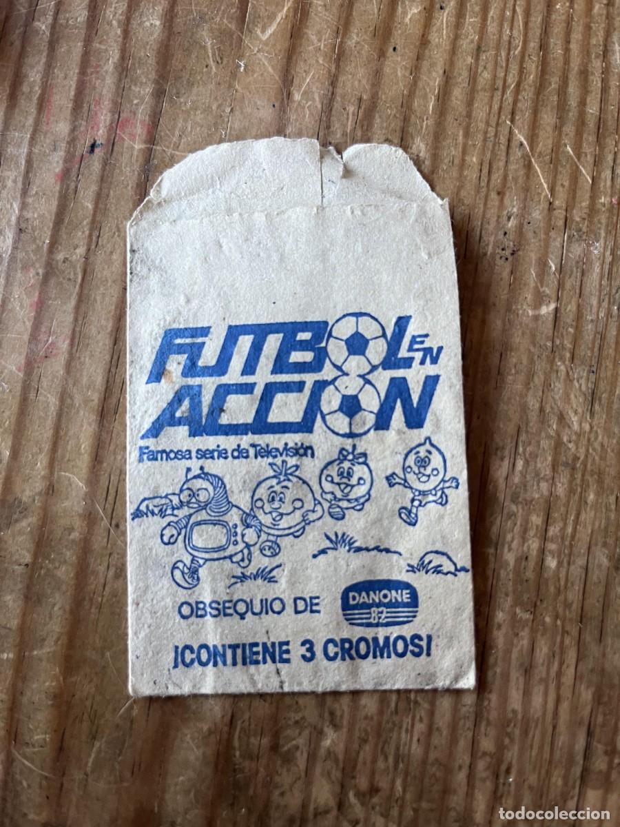 Cromos de F&uacute;tbol: R31107 SOBRE ABIERTO SIN CROMOS FUTBOL EN ACCION DANONE MUNDIAL 1982