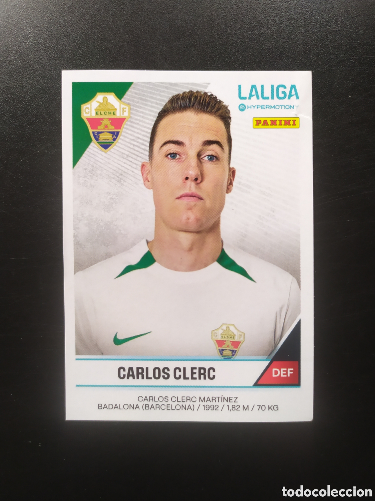 Fu&szlig;ball-Sticker: Liga Hypermotion 2024 2025 24 25 panini Carlos Clerc n&deg; 182 Elche