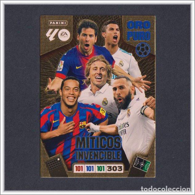 Cromos de F&uacute;tbol: ADRENALYN XL 2025 2026 25 26 PANINI MITICOS INVENCIBLE MESSI CRISTIANO RONALDO MODRIC ORO PURO
