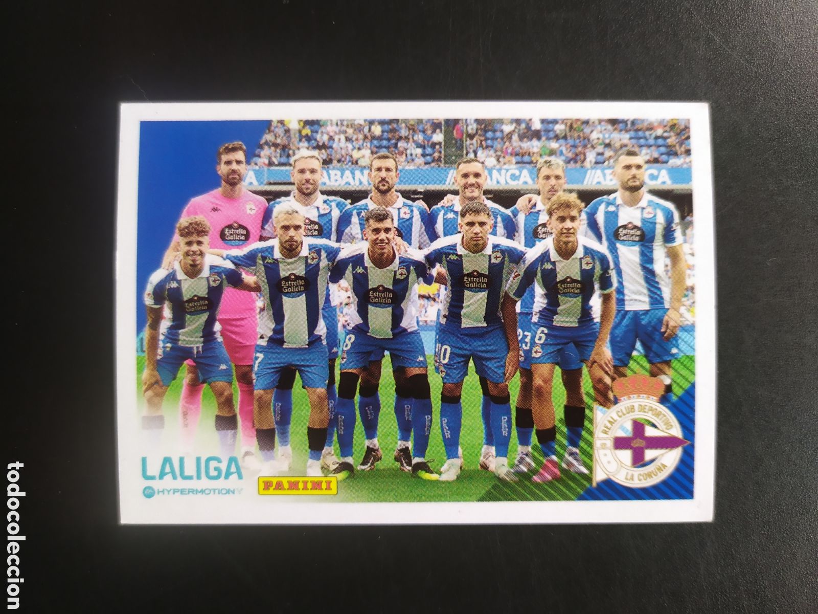 Cromos de F&uacute;tbol: Liga Hypermotion 2024 2025 24 25 panini alineaci&oacute;n n&deg; 136 Deportivo Coru&ntilde;a
