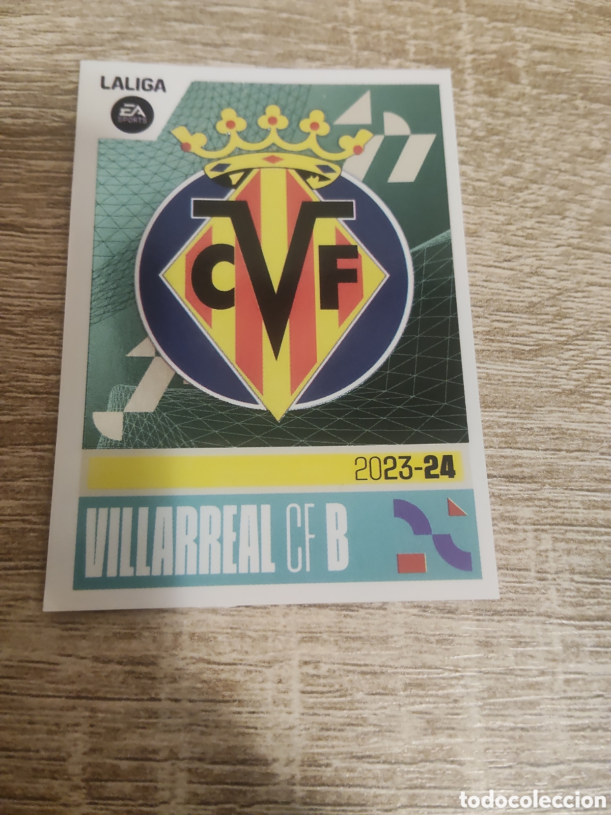 Cromos de Futebol: Escudo Villarreal B liga 2023 2024 23 24 ediciones este