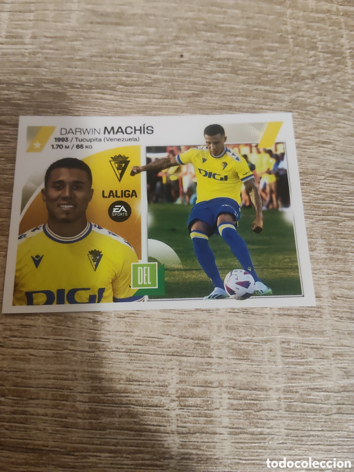 Cromos de f&uacute;tbol: Machis C&aacute;diz fichaje 15 liga 2023 2024 23 24 ediciones este