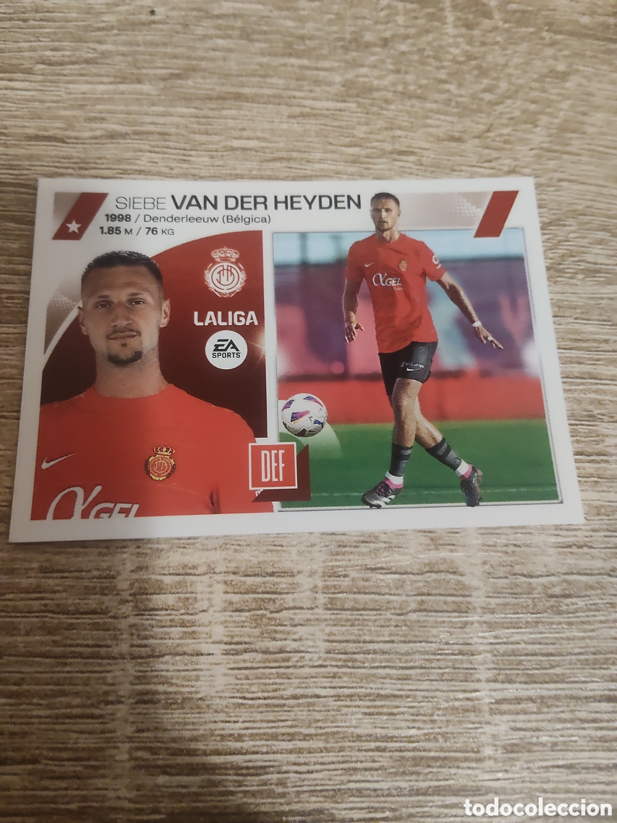 Cromos de f&uacute;tbol: Van der Heyden Mallorca fichaje 31 liga 2023 2024 23 24 ediciones este
