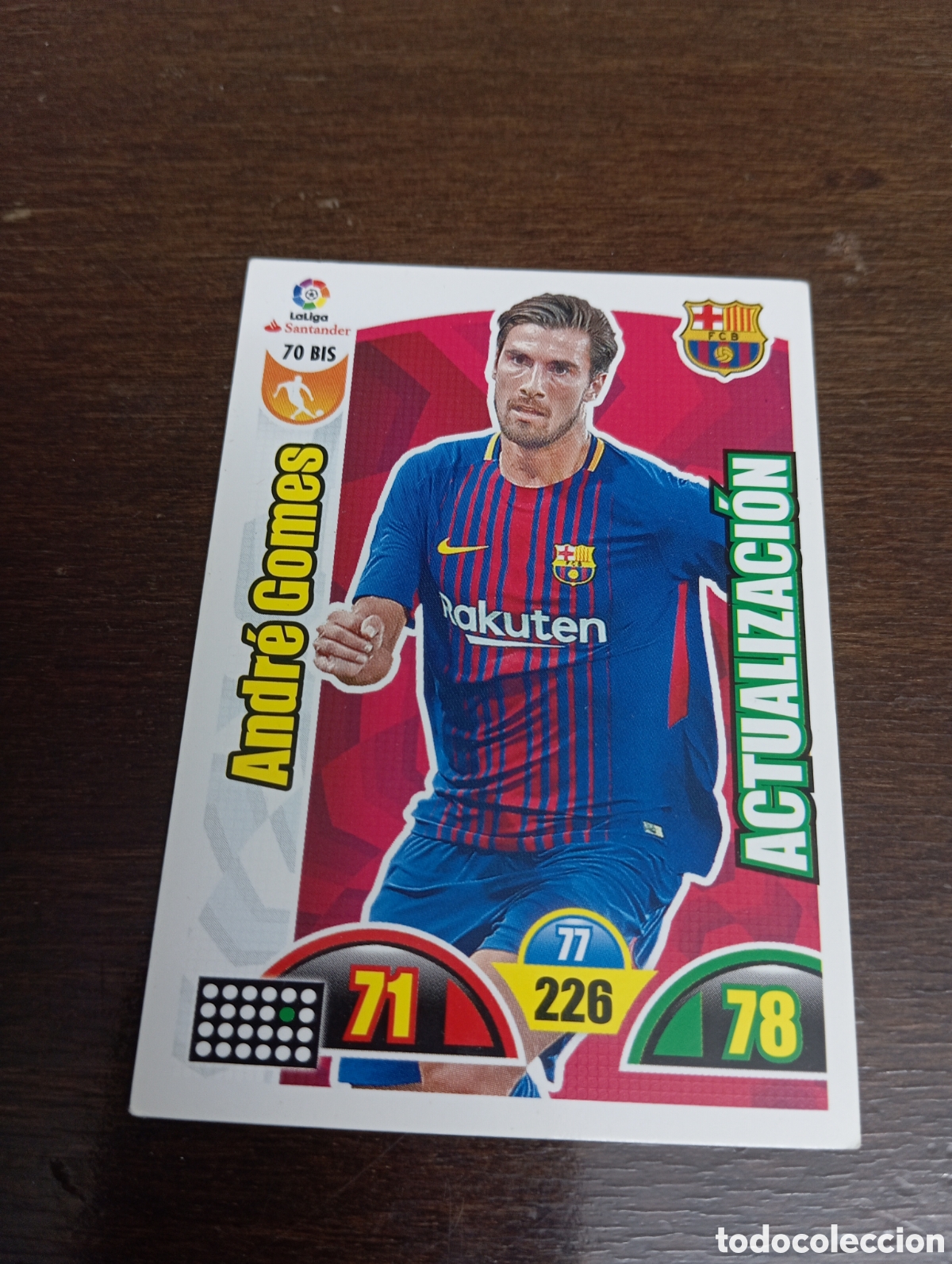Cartes &agrave; collectionner de Football: 70 Bis ANDR&Eacute; GOMES ACTUALIZACI&Oacute;N ADRENALYN XL 2017 2018 PANINI
