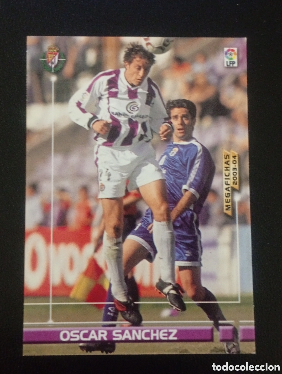 Fu&szlig;ball-Sticker: 319 OSCAR SANCHEZ VALLADOLID 2003 2004 03 04 3 4 MEGAFICHAS MEGA FICHAS MEGACRACKS PANINI CROMOS