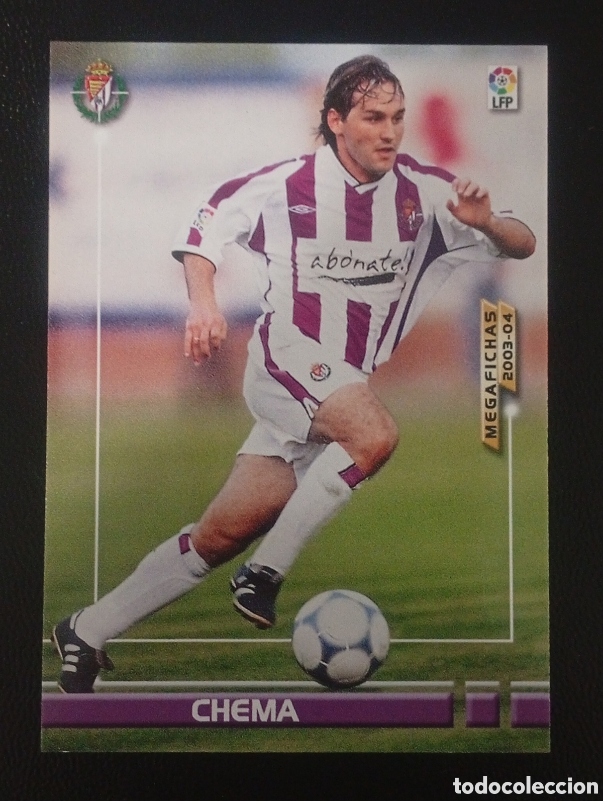 Fu&szlig;ball-Sticker: 318 CHEMA VALLADOLID 2003 2004 03 04 3 4 MEGAFICHAS MEGA FICHAS MEGACRACKS PANINI CROMOS CARDS TCG