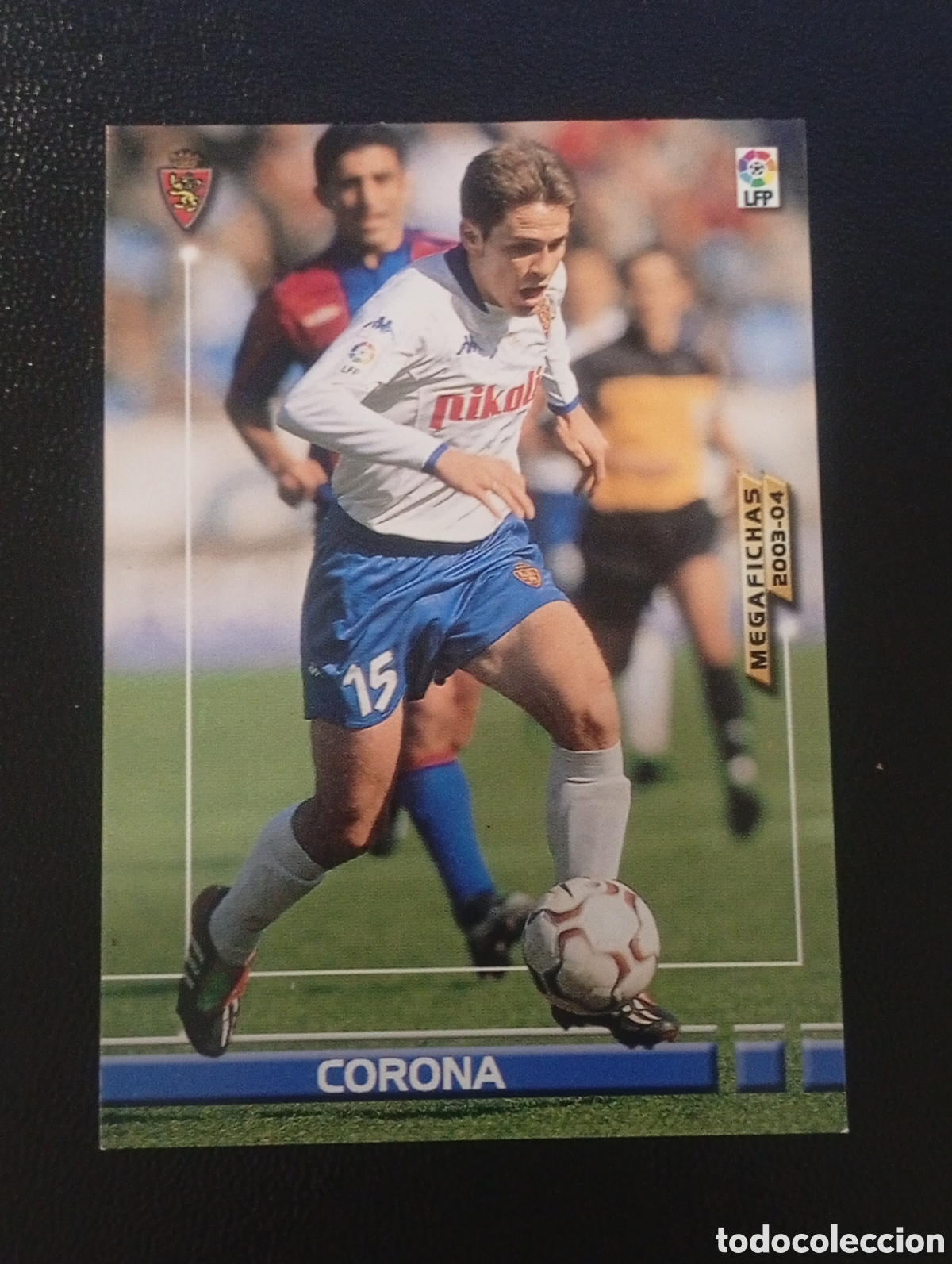 Cromos de Futebol: 355 CORONA ZARAGOZA 2003 2004 03 04 3 4 MEGAFICHAS MEGA FICHAS MEGACRACKS PANINI CROMOS CARD