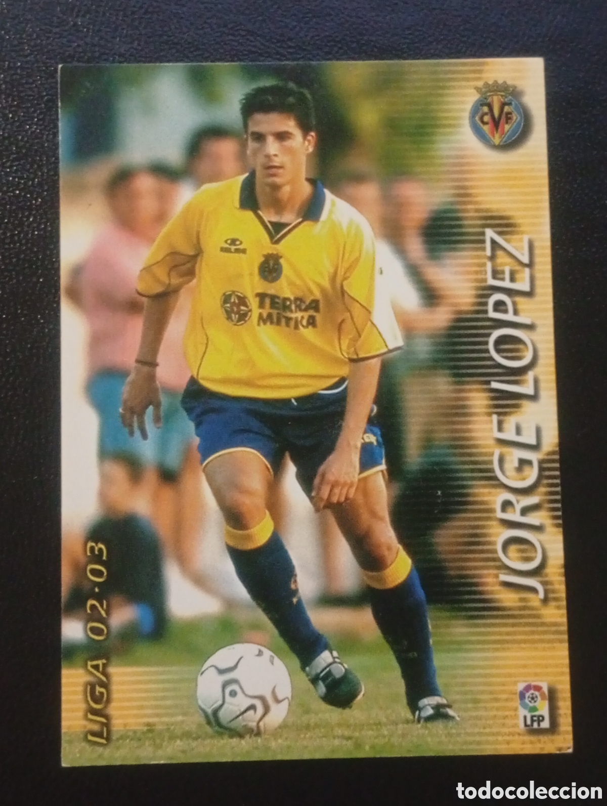 Cartes &agrave; collectionner de Football: 355 JORGE L&Oacute;PEZ VILLARREAL 2002 2003 02 03 2 3 MEGAFICHAS MEGA FICHAS PANINI SPORTS CROMO CARD