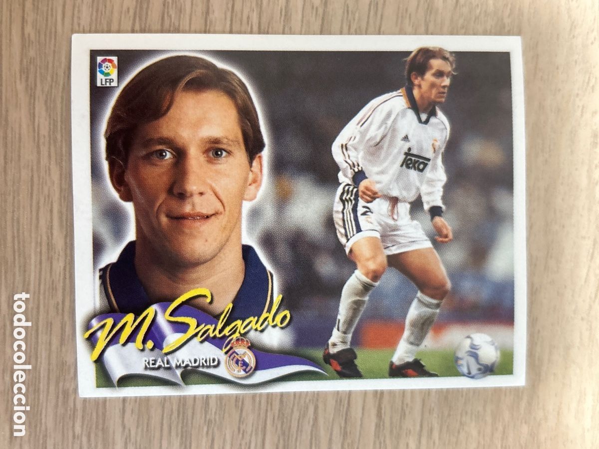 Football Stickers: MICHEL SALGADO REAL MADRID LIGA ESTE 2000 2001 00 01 NUNCA PEGADO SIN PEGAR