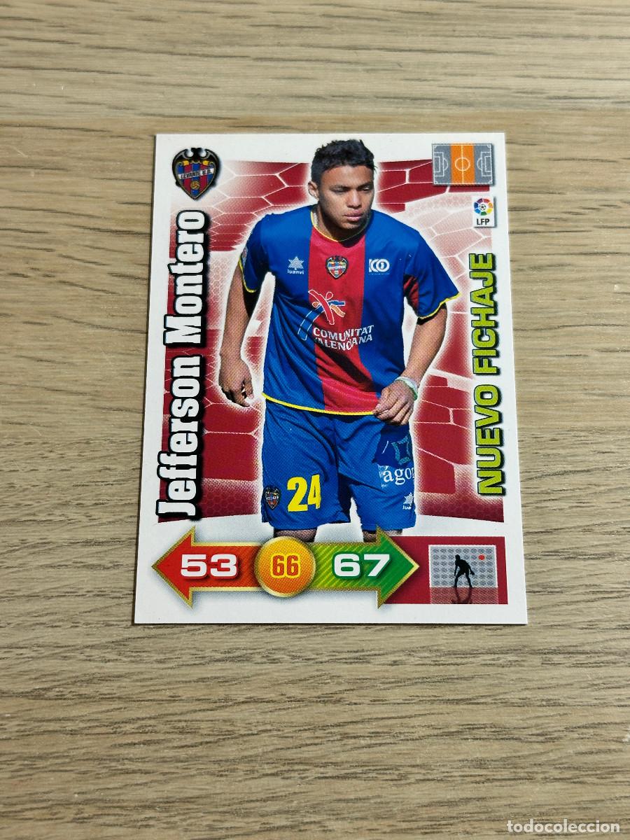 Fu&szlig;ball-Sticker: JEFFERSON MONTERO LEVANTE NUEVO FICHAJE ADRENALYN XL 2010 2011 / 10 11 PANINI