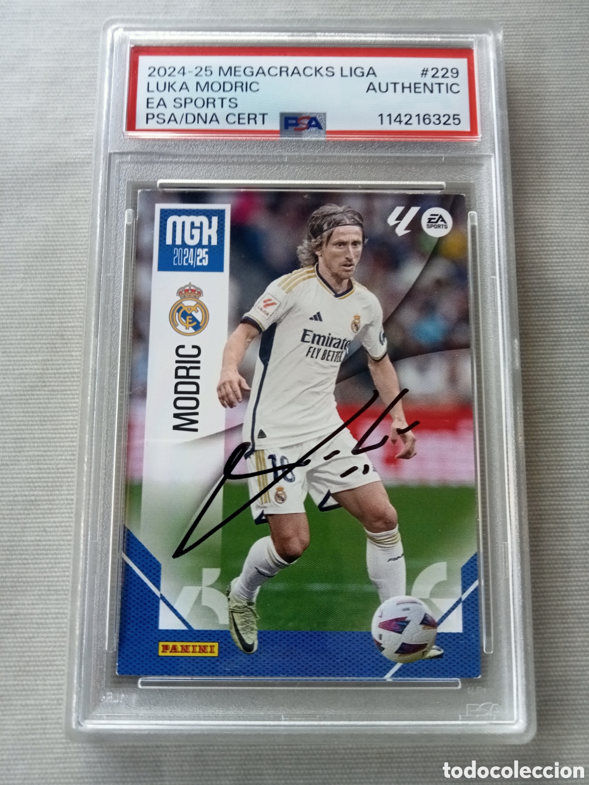 Cromos de F&uacute;tbol: Luka Modric Auto firma