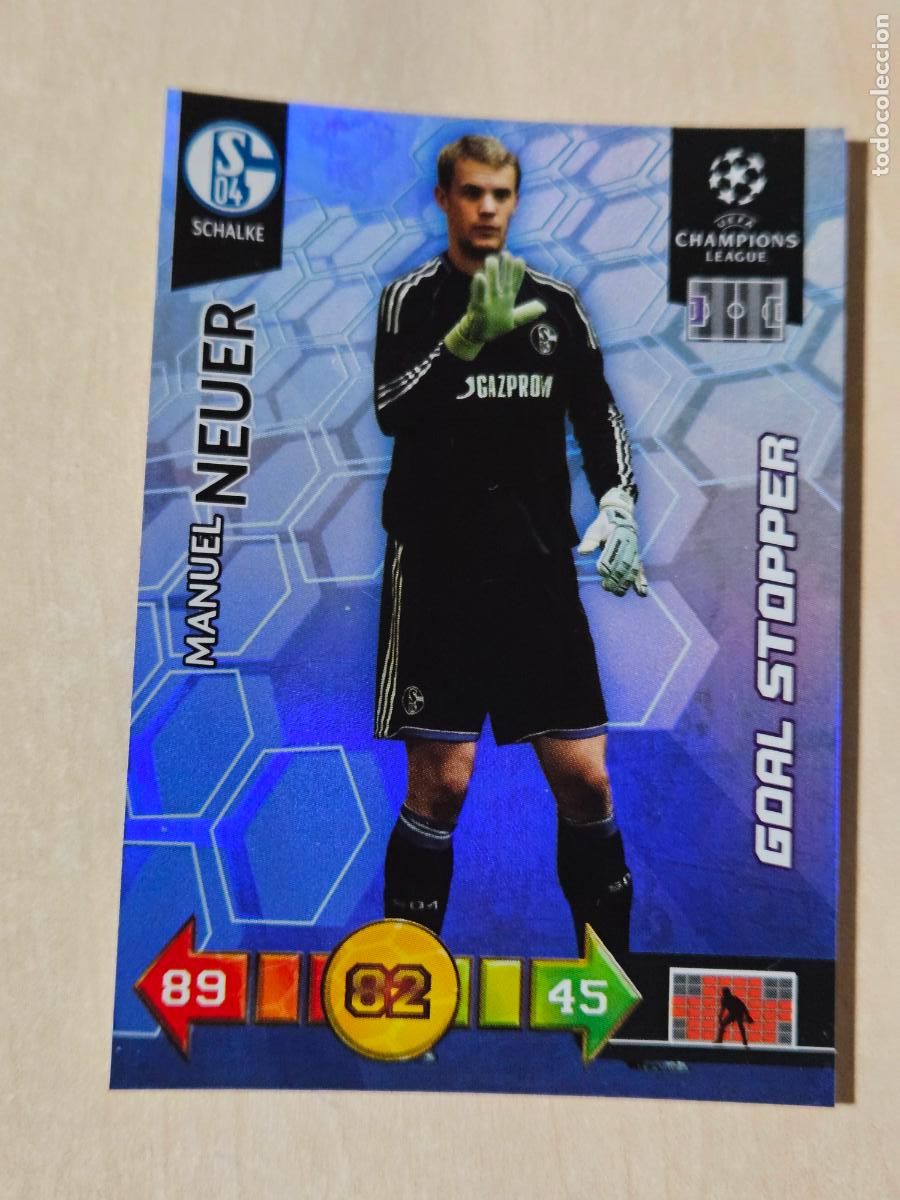 Fu&szlig;ball-Sticker: MANUEL NEUER - GOAL STOPPER - ADRENALYN CHAMPIONS LEAGUE 2010 2011 - 10 11 - SHALKE