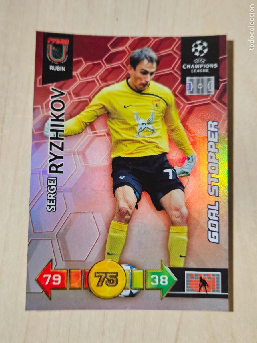 Fu&szlig;ball-Sticker: SERGEI RYZHIKOV - GOAL STOPPER - ADRENALYN CHAMPIONS LEAGUE 2010 2011 - 10 11 - RUBIN