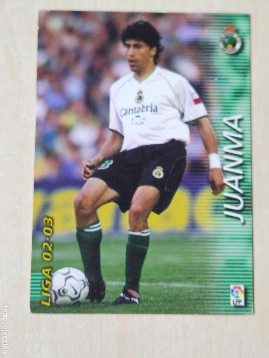 Cromos de Futebol: CROMO N&ordm; 220 JUANMA - MEGAFICHAS 2002 03 - RACING DE SANTANDER
