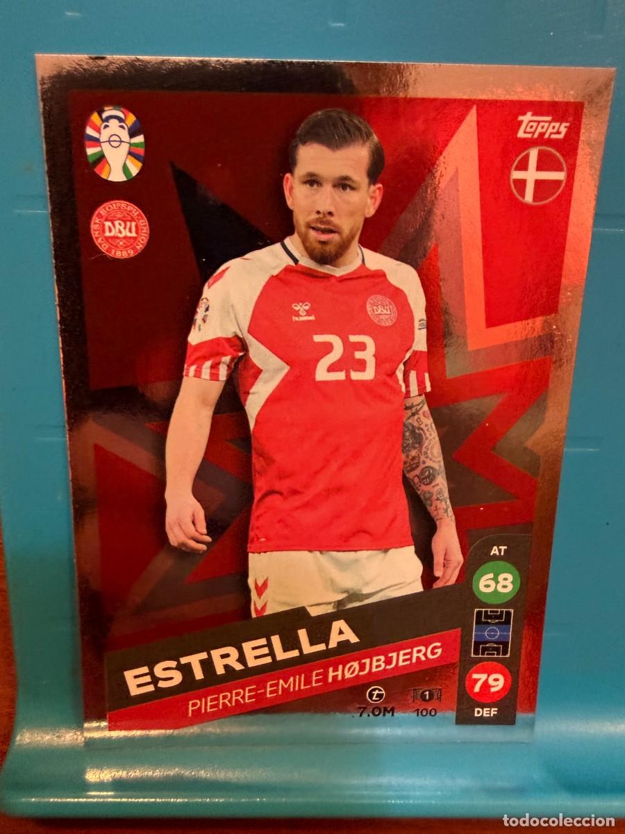 Fu&szlig;ball-Sticker: hojbjerg dinamarca estrella euro 2024 match attax topps lidl