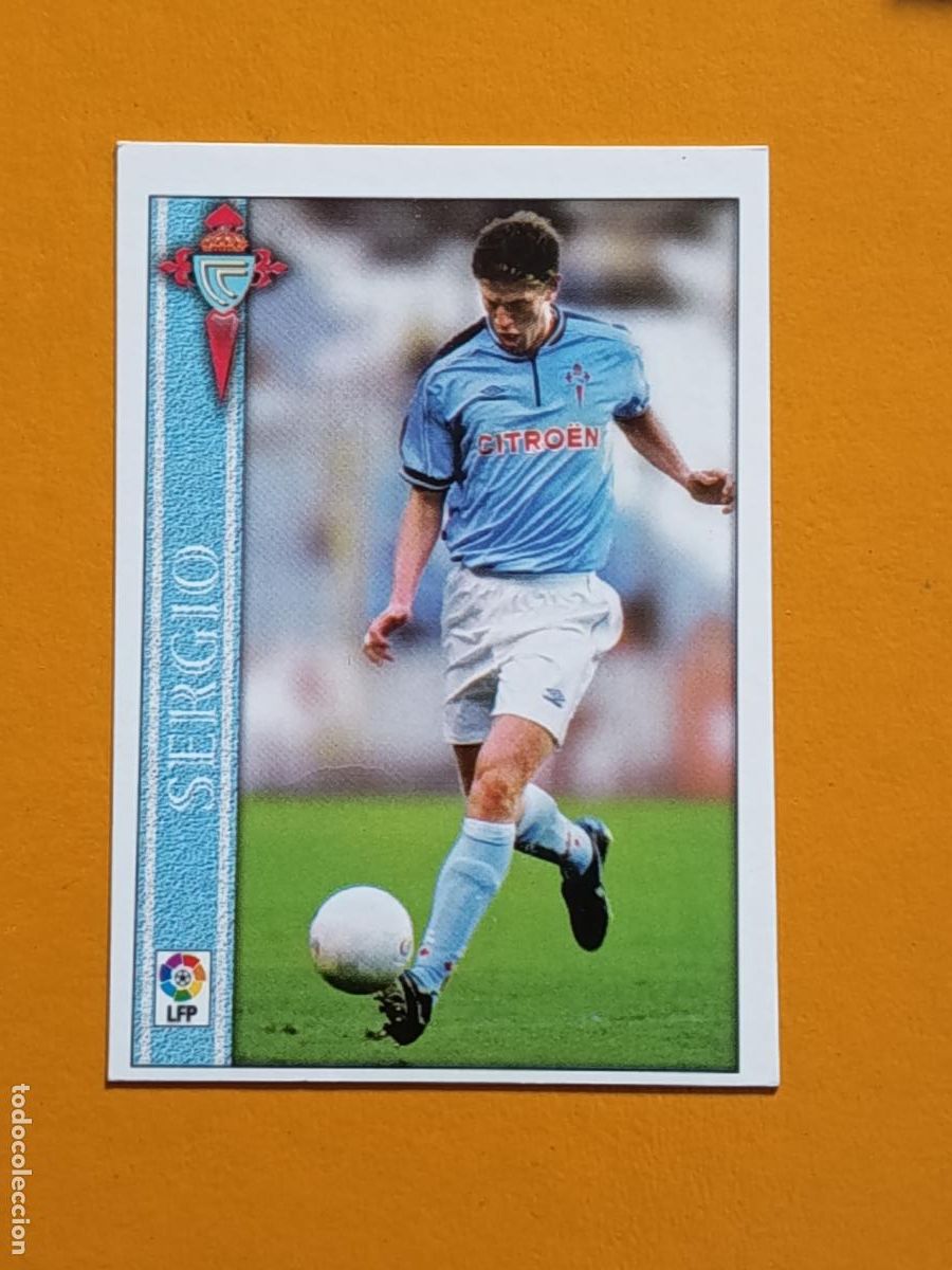 Cromos de F&uacute;tbol: 135 SERGIO. REAL CLUB CELTA DE VIGO. LAS FICHAS DE LA LIGA 2001. MUNDICROMO