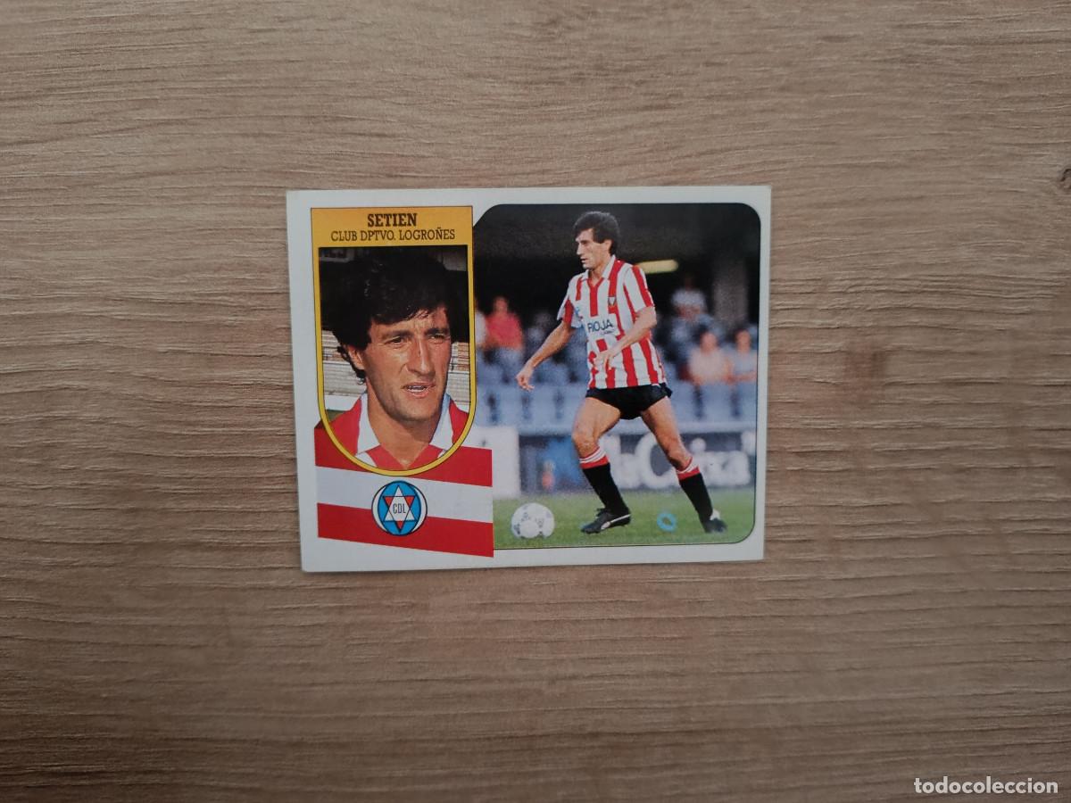 Figurine di Calcio: CROMO DE FUTBOL LIGA ESTE SETIEN LOGRO&Ntilde;ES SIN PEGAR NUNCA PEGADO 91 92 1991 1992