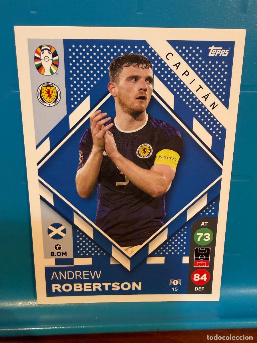 Cromos de f&uacute;tbol: robertson escocia capitan euro 2024 match attax topps lidl