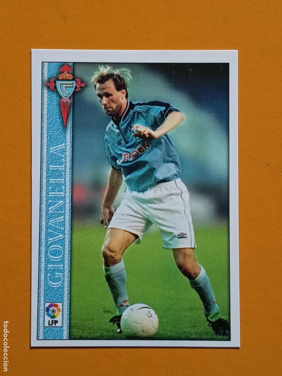 Cromos de F&uacute;tbol: 140 GIOVANELLA. REAL CLUB CELTA DE VIGO. LAS FICHAS DE LA LIGA 2001. MUNDICROMO