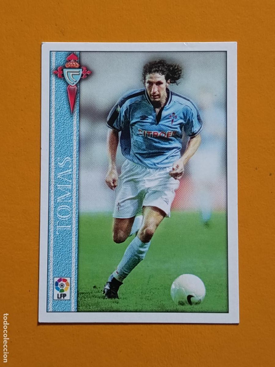 Cromos de F&uacute;tbol: 143 MOSTOVOI. (ERROR ANVERSO TOM&Aacute;S). REAL CLUB CELTA DE VIGO. LAS FICHAS DE LA LIGA 2001. MUNDICROMO