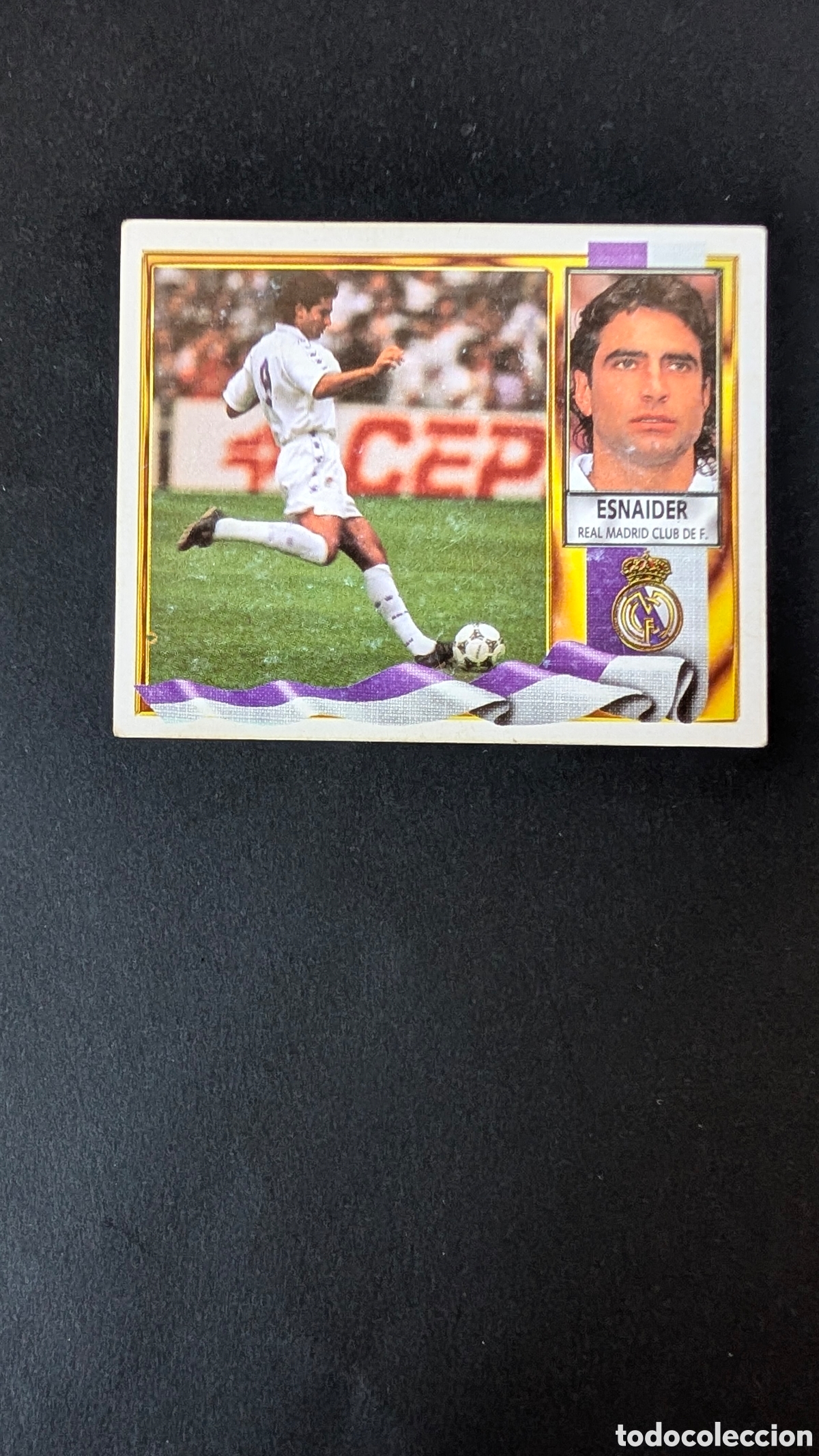 Cromos de F&uacute;tbol: LRM ESNAIDER FICHAJE 8 REAL MADRID LIGA ESTE 1995/96 95 96 NUNCA PEGADO SIN PEGAR