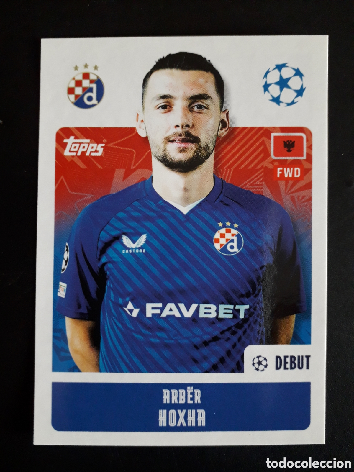 Cartes &agrave; collectionner de Football: HOXHA DINAMO ZAGREB N&deg; 478 UEFA CHAMPIONS LEAGUE SEASON TOPPS 24 25 2024 2025 PEDIDO M&Iacute;NIMO 3&euro;