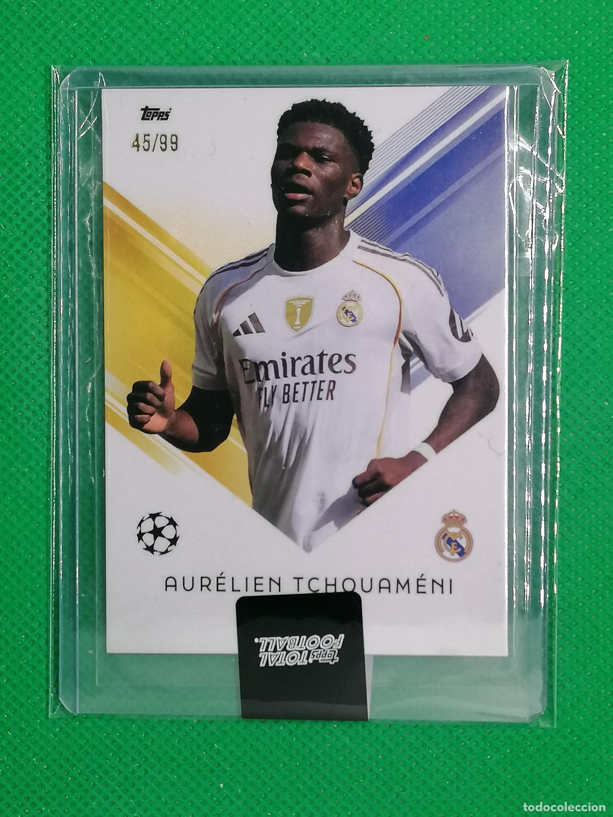 Cromos de f&uacute;tbol: 75 AURELIEN TCHOUAMENI REAL MADRID BASE CARD /99 ⚽ TOPPS TOTAL FOOTBALL 25 26 2025 2026 ⚽