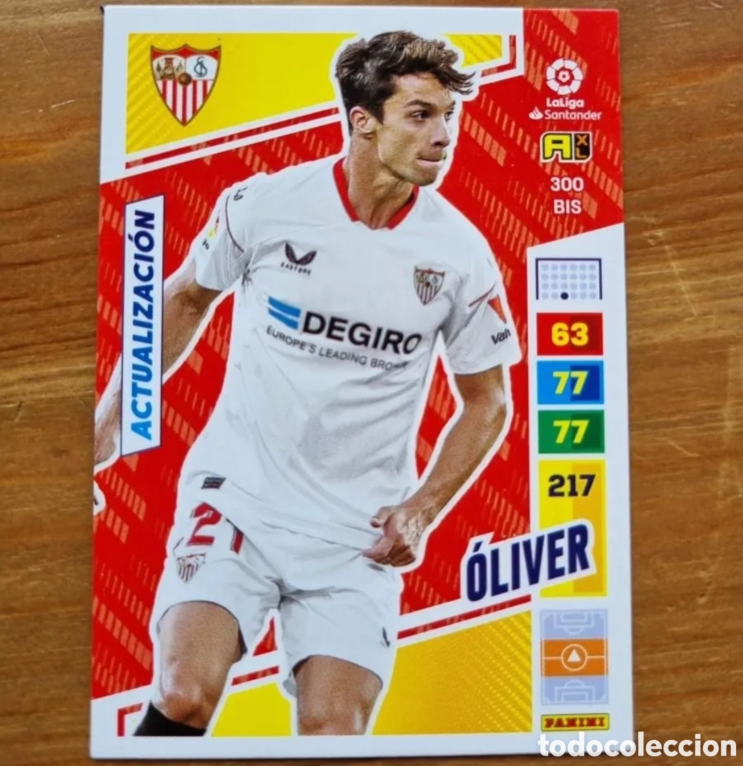 Figurine di Calcio: 300 Bis OLIVER (Sevilla FC) ACTUALIZACI&Oacute;N. La Liga Santander 2022 2023 Adrenalyn XL (NUEVO)