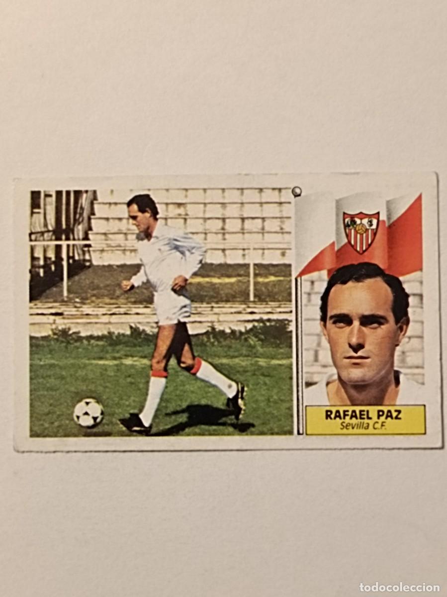Cromos de f&uacute;tbol: RAFAEL PAZ SEVILLA C.F. LIGA 86/87 ESTE