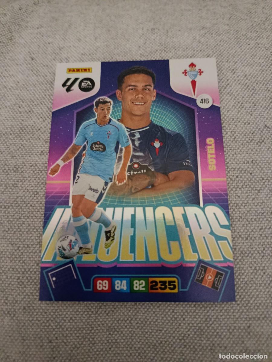 Fu&szlig;ball-Sticker: Adrenalyn 25/26. 416- Sotelo. Celta. Influencers.