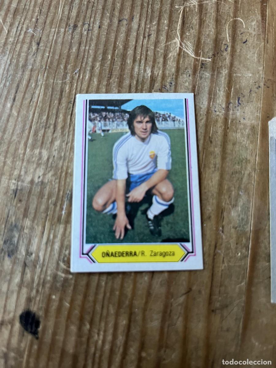 Cromos de F&uacute;tbol: CROMO ALBUM LIGA ESTE 80 81 1980 1981 REAL ZARAGOZA O&Ntilde;AEDERRA