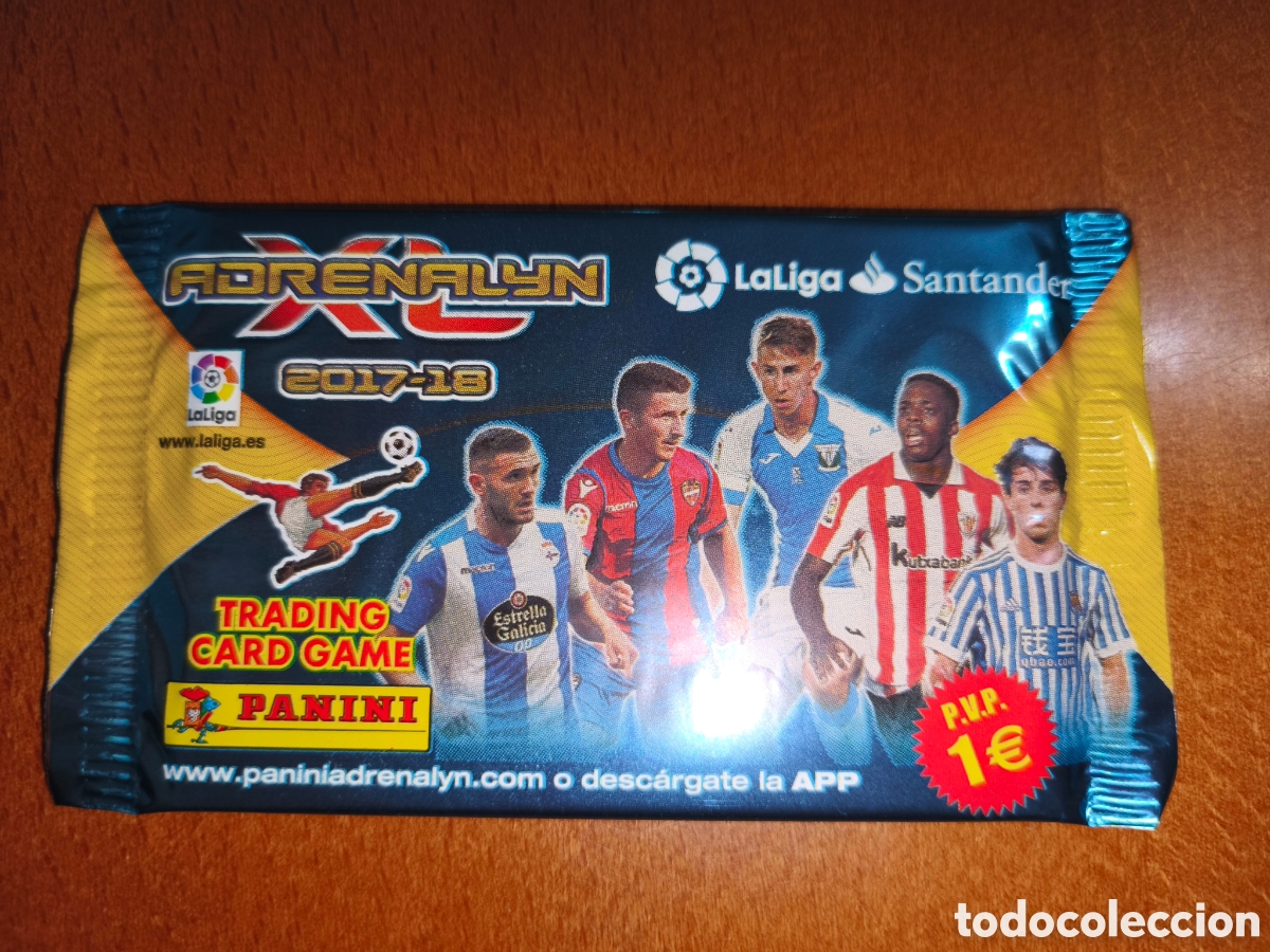 Cromos de f&uacute;tbol: Sobre sin abrir Adrenalyn XL 17/18 Panini