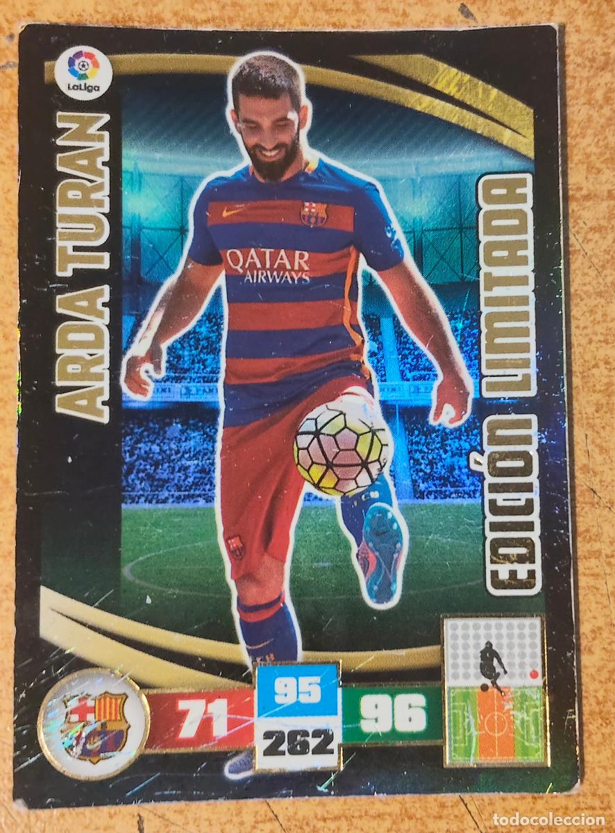Fu&szlig;ball-Sticker: Arda Turan Edici&oacute;n limitada card cromo ficha Adrenalyn 2015 2016 15 16